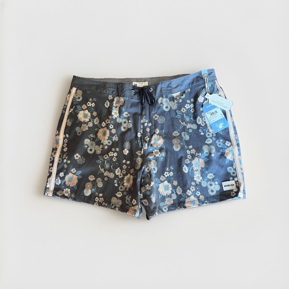 Hurley Men's Phantom Naturals Sessions Swim Shorts 5 In. Floral size 38 NEW